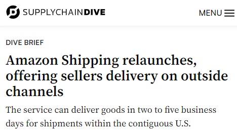 亚马逊重启自营货运服务，与UPS、FedEx展开竞争